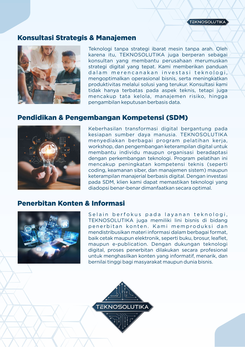 Penerbitan konten dan informasi
